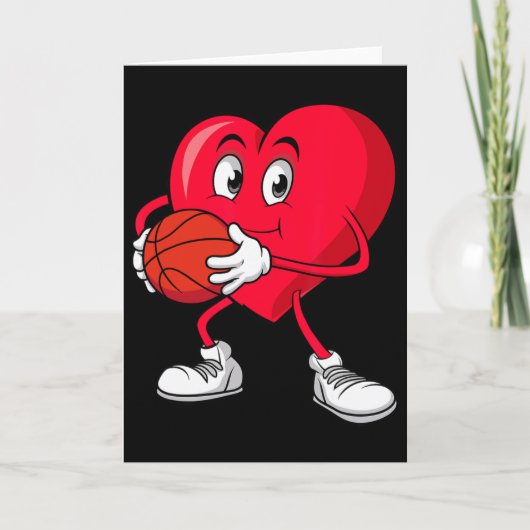 Sketll Valentijnsdag Rode Hart Spelers Jongens Mei Kaart (Voorkant)