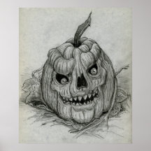 Sketting Evil Pumpkin