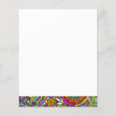 Sketting Fantasy Art - Abstracte bloemen 1 (Achterkant)