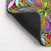 Sketting Fantasy Art - Abstracte bloemen 1 Muismat (Hoek)