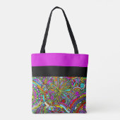 Sketting Fantasy Art - Abstracte bloemen 1 Tote Bag (Achterkant)