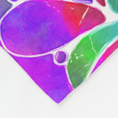 Sketting Fantasy Art - Abstracte bloemen 2 Fleece Deken (Hoek)