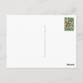 Sketting Fantasy Art - Abstracte bloemen 3 Briefkaart (Achterkant)