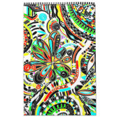 Sketting Fantasy Art - Abstracte bloemen 3 Kalender (Hoes)