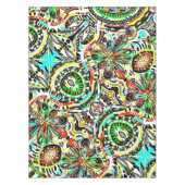 Sketting Fantasy Art - Abstracte bloemen 3 Tafelkleed (Voorkant)