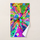 Sketting Fantasy Art - Abstracte Neon Shift 1 Bad Handdoek (Handdoek)