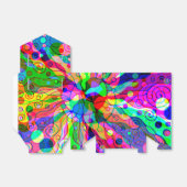 Sketting Fantasy Art - Abstracte Neon Shift 1 Bedankdoosjes (Uitgevouwen)