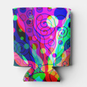 Sketting Fantasy Art - Abstracte Neon Shift 1 Blikjeskoeler (Achterkant)