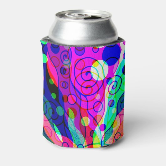 Sketting Fantasy Art - Abstracte Neon Shift 1 Blikjeskoeler (Blikje Achterkant)