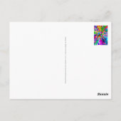 Sketting Fantasy Art - Abstracte Neon Shift 1 Briefkaart (Achterkant)