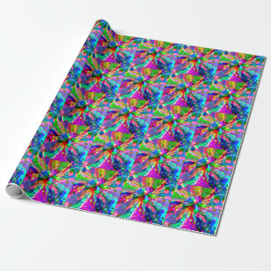 Sketting Fantasy Art - Abstracte Neon Shift 1 Cadeaupapier