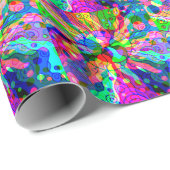 Sketting Fantasy Art - Abstracte Neon Shift 1 Cadeaupapier (Rol Hoek)