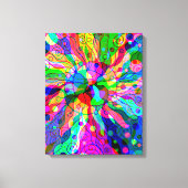 Sketting Fantasy Art - Abstracte Neon Shift 1 Canvas Afdruk (Voorkant)