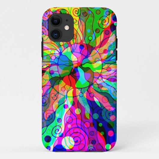 Sketting Fantasy Art - Abstracte Neon Shift 1 Case-Mate iPhone Case (Achterkant)