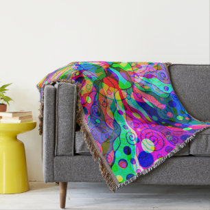 Sketting Fantasy Art - Abstracte Neon Shift 1 Deken