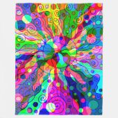 Sketting Fantasy Art - Abstracte Neon Shift 1 Fleece Deken (Voorkant)