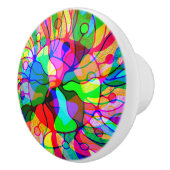 Sketting Fantasy Art - Abstracte Neon Shift 1 Keramische Knop (Rechts)