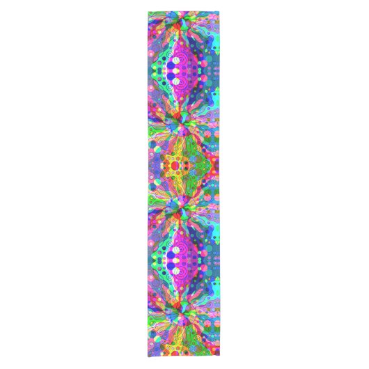 Sketting Fantasy Art - Abstracte Neon Shift 1 Korte Tafelloper (Voorkant)