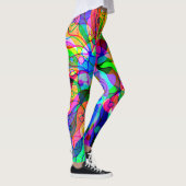 Sketting Fantasy Art - Abstracte Neon Shift 1 Leggings (Rechts)