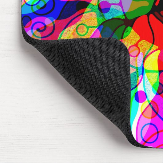 Sketting Fantasy Art - Abstracte Neon Shift 1 Muismat (Hoek)