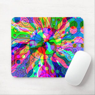 Sketting Fantasy Art - Abstracte Neon Shift 1 Muismat