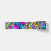 Sketting Fantasy Art - Abstracte Neon Shift 1 Satijnen Lint (Voorkant)