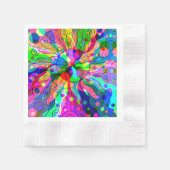 Sketting Fantasy Art - Abstracte Neon Shift 1 Servet (Voorkant)