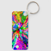 Sketting Fantasy Art - Abstracte Neon Shift 1 Sleutelhanger (Achterkant)