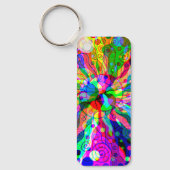 Sketting Fantasy Art - Abstracte Neon Shift 1 Sleutelhanger (Voorkant)