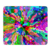 Sketting Fantasy Art - Abstracte Neon Shift 1 Snijplank (Voorkant)