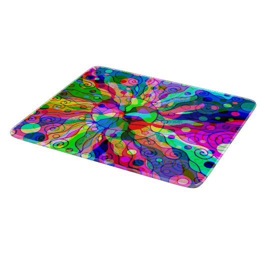 Sketting Fantasy Art - Abstracte Neon Shift 1 Snijplank (Hoek)