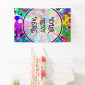 Sketting Fantasy Art - Abstracte Neon Shift 1 Spandoek (Insitu)