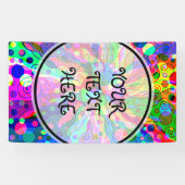 Sketting Fantasy Art - Abstracte Neon Shift 1 Spandoek (Horizontaal)