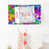 Sketting Fantasy Art - Abstracte Neon Shift 1 Spandoek (Insitu)