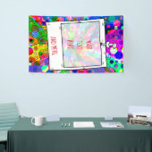 Sketting Fantasy Art - Abstracte Neon Shift 1 Spandoek (Beurs)