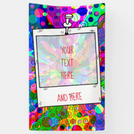 Sketting Fantasy Art - Abstracte Neon Shift 1 Spandoek