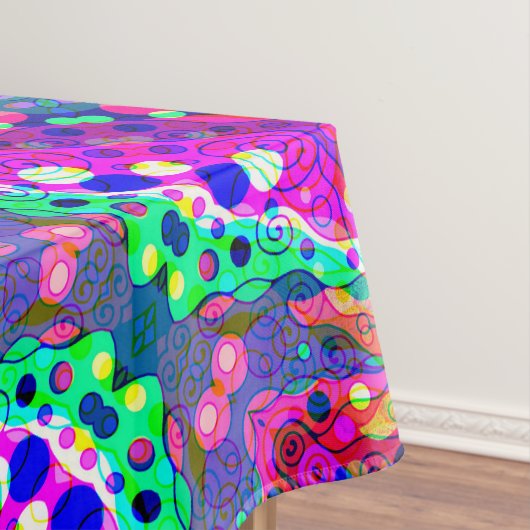 Sketting Fantasy Art - Abstracte Neon Shift 1 Tafelkleed (Voorbeeld)