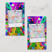 Sketting Fantasy Art - Abstracte Neon Shift 1 Visitekaartje (Voorkant / Achterkant)