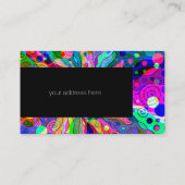Sketting Fantasy Art - Abstracte Neon Shift 1 Visitekaartje (Achterkant)