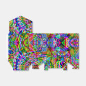 Sketting Fantasy Art - Abstracte Neon Shift 3 Bedankdoosjes (Uitgevouwen)