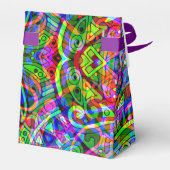 Sketting Fantasy Art - Abstracte Neon Shift 3 Bedankdoosjes (Achterkant)