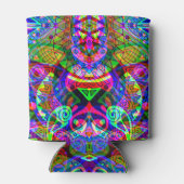 Sketting Fantasy Art - Abstracte Neon Shift 3 Blikjeskoeler (Achterkant)