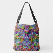 Sketting Fantasy Art - Abstracte Neon Shift 3 Crossbody Tas (Voorkant)