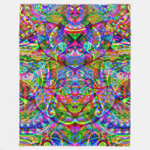 Sketting Fantasy Art - Abstracte Neon Shift 3 Fleece Deken (Voorkant)