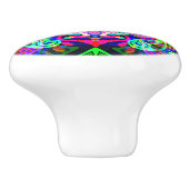 Sketting Fantasy Art - Abstracte Neon Shift 3 Keramische Knop (Zijkant)