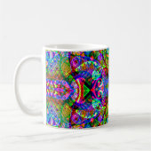 Sketting Fantasy Art - Abstracte Neon Shift 3 Koffiemok (Links)