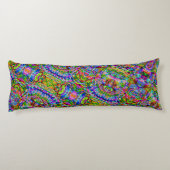 Sketting Fantasy Art - Abstracte Neon Shift 3 Lichaamskussen (Achterkant)