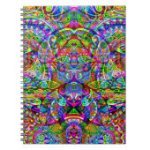 Sketting Fantasy Art - Abstracte Neon Shift 3 Notitieboek (Voorkant)