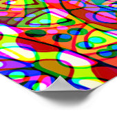 Sketting Fantasy Art - Abstracte Neon Shift 3 Poster (Hoek)
