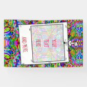 Sketting Fantasy Art - Abstracte Neon Shift 3 Spandoek (Horizontaal)